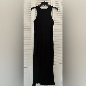 Old Navy Black Ribbed Maternity Maxi Dress (M)